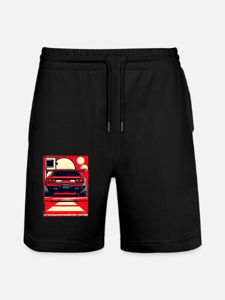 Sports car - Stanley/Stella Trainer Unisex Organic Jogging Shorts - black
