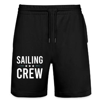 Sailing Crew - Stanley/Stella Unisex Bio Joggingshorts Trainer  - Schwarz - Vorne - Nik (191cm) & Marisol (170cm)