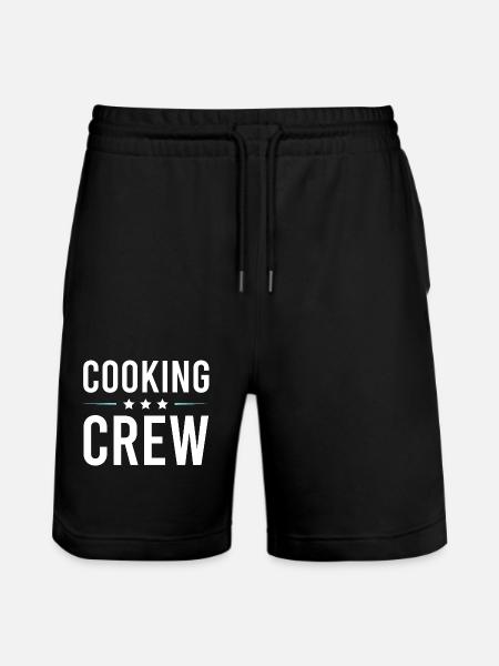Cooking Crew - Stanley/Stella Trainer Unisex Organic Jogging Shorts - black