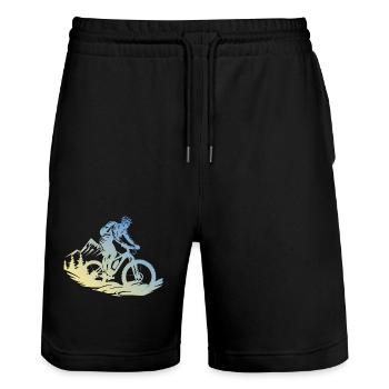 VTT VTT - Short de jogging bio TRAINER Stanley/Stella unisexe - noir - Devant - Nik (191cm) & Marisol (170cm)