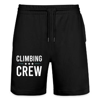 Climbing Crew - Stanley/Stella Unisex Bio Joggingshorts Trainer  - Schwarz - Vorne - Nik (191cm) & Marisol (170cm)