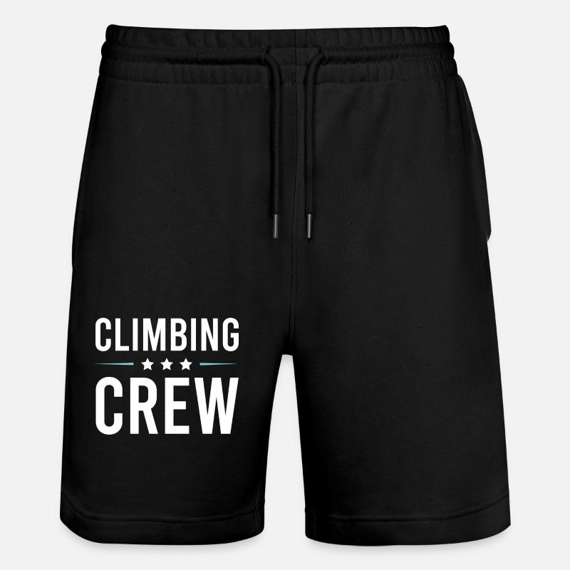 Climbing Crew - Stanley/Stella Trainer Unisex Organic Jogging Shorts - black