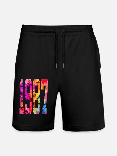 BUNT 39TH BIRTHDAY 1987 - Stanley/Stella Trainer Unisex Organic Jogging Shorts - black