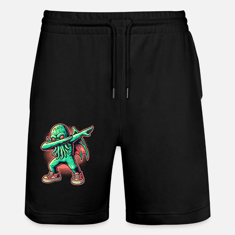 Dabbing drôle Cthulhu Dabbing Design - Short de jogging bio TRAINER Stanley/Stella unisexe - noir