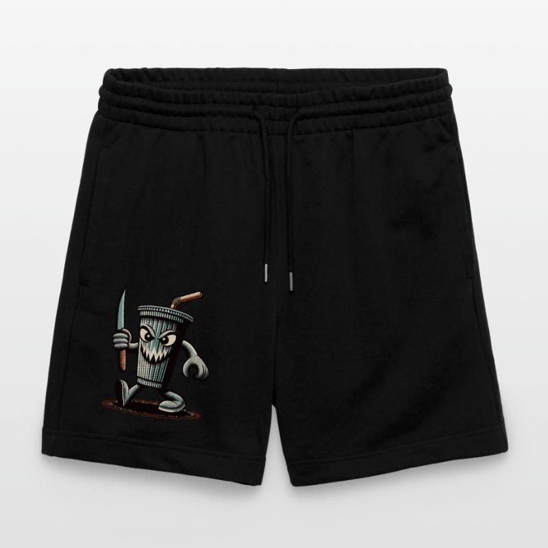 Scary Psycho Drinking Cup Drinks Stanley/Stella Trainer Unisex Organic Jogging Shorts