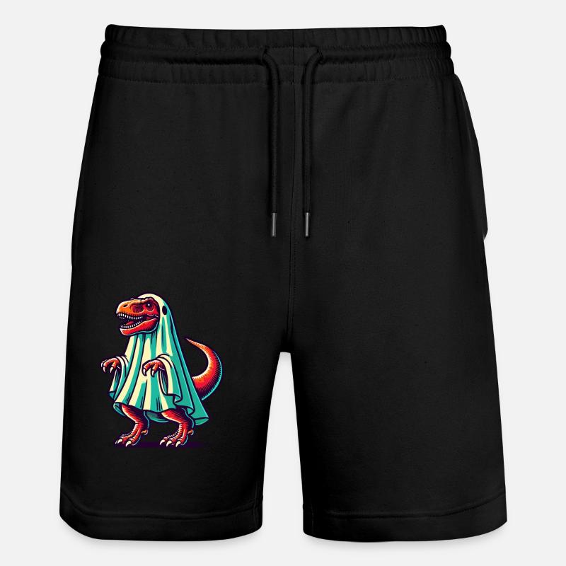 Mignon Dinosaure Fantôme Drôle T-Rex - Short de jogging bio TRAINER Stanley/Stella unisexe - noir