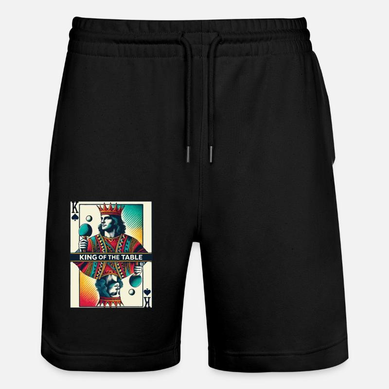 Rétro jouer au ping-pong king - Short de jogging bio TRAINER Stanley/Stella unisexe - noir