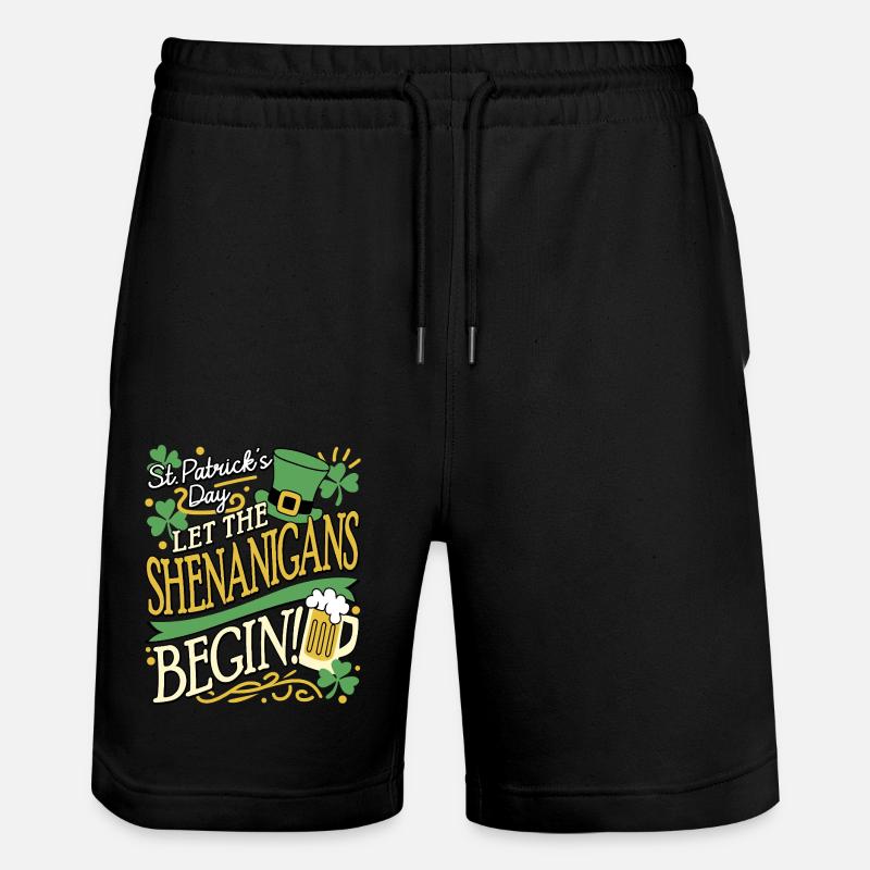 MAQUETTES SAINT-PATRICK - Short de jogging bio TRAINER Stanley/Stella unisexe - noir