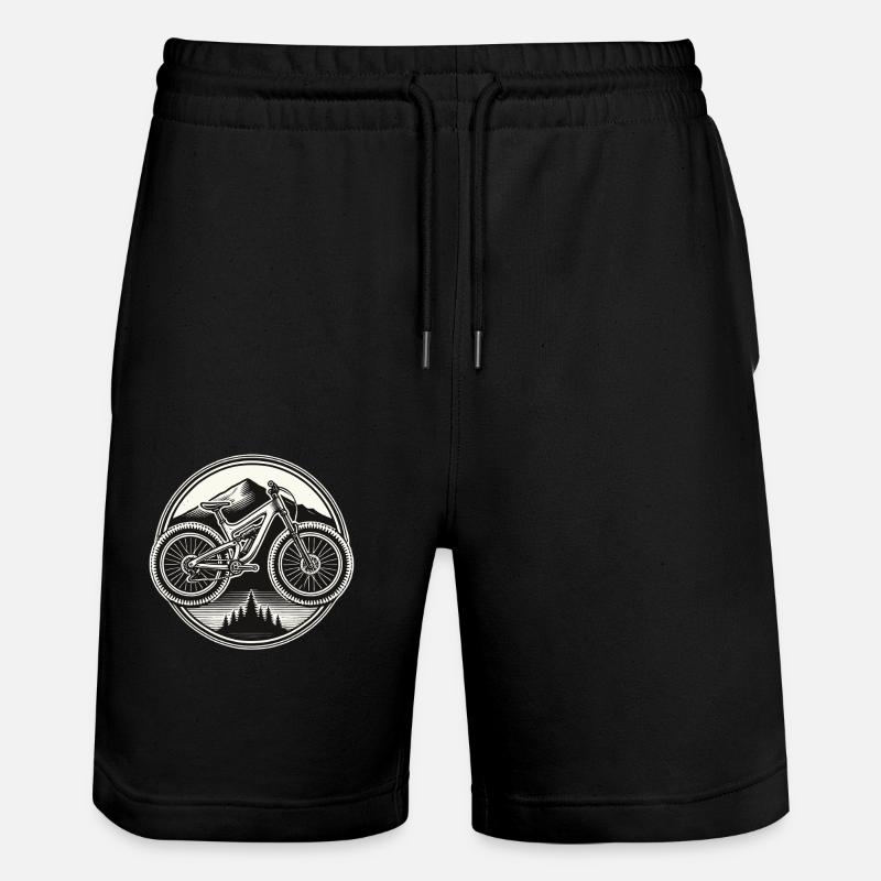 VTT Aventure Vélo Nature - Short de jogging bio TRAINER Stanley/Stella unisexe - noir