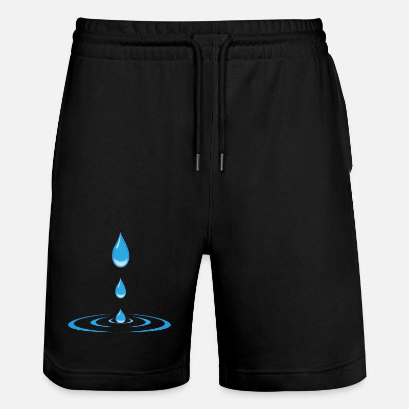 gouttes et ondes - Short de jogging bio TRAINER Stanley/Stella unisexe - noir