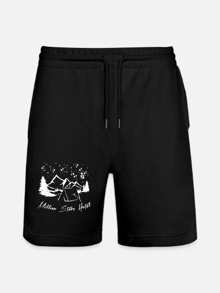 Million Stars Hotel - Stanley/Stella Trainer Unisex Organic Jogging Shorts - black