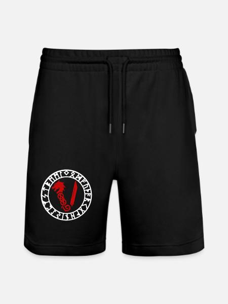 Symbol Der Wikinger - Stanley/Stella Unisex Bio Joggingshorts Trainer - Schwarz