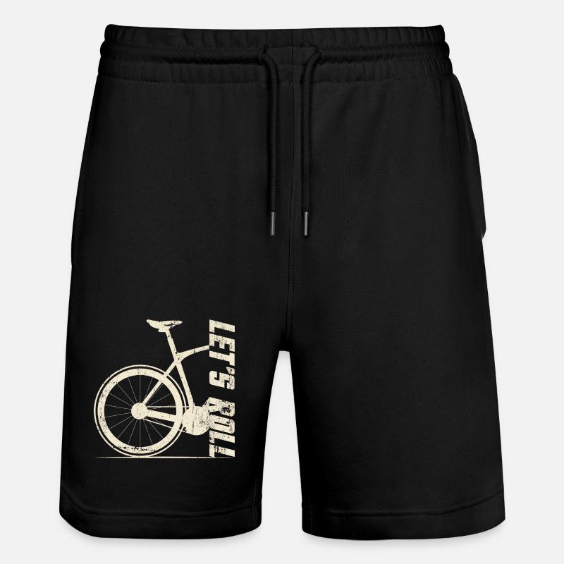 Silhouette rétro de vélo - Short de jogging bio TRAINER Stanley/Stella unisexe - noir