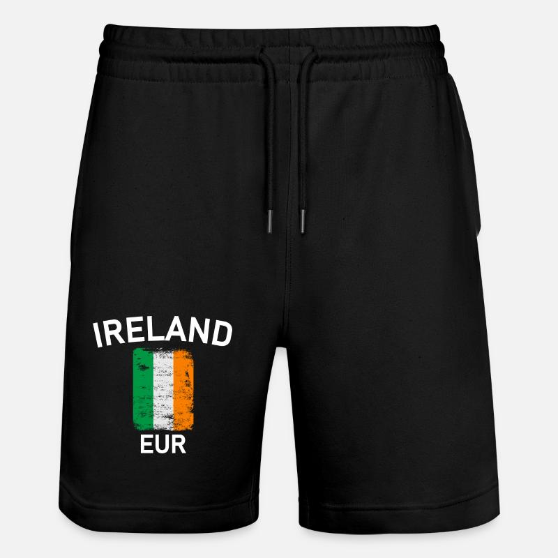 Drapeau de l’Irlande - Short de jogging bio TRAINER Stanley/Stella unisexe - noir
