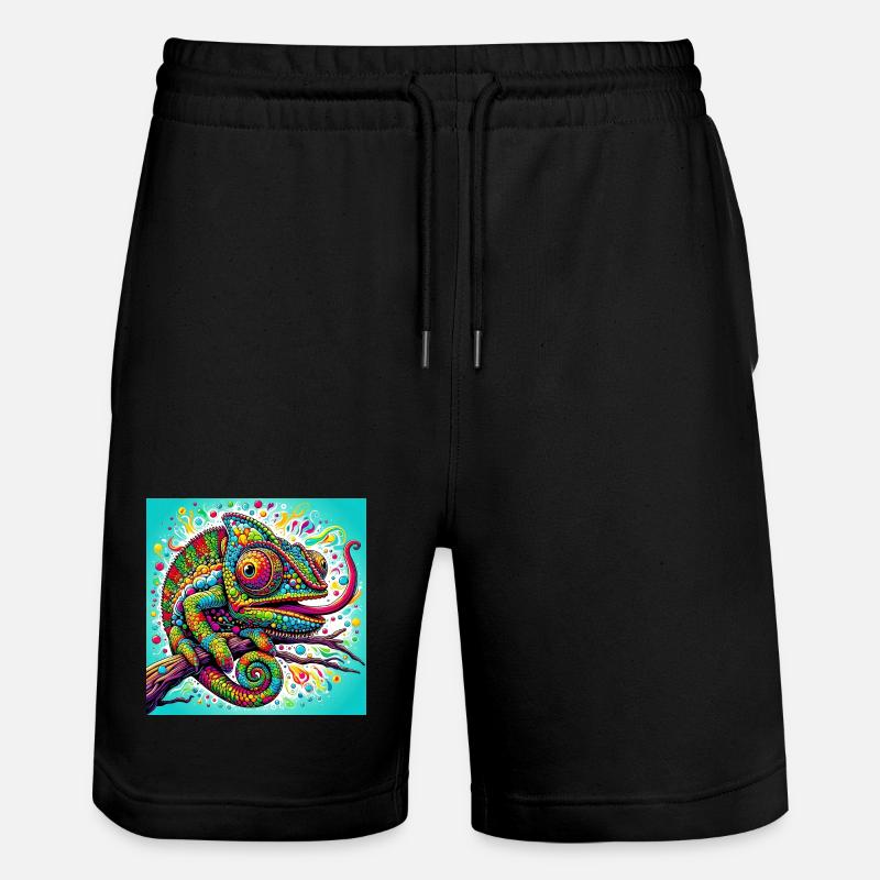 Chameleon - Stanley/Stella Trainer Unisex Organic Jogging Shorts - black