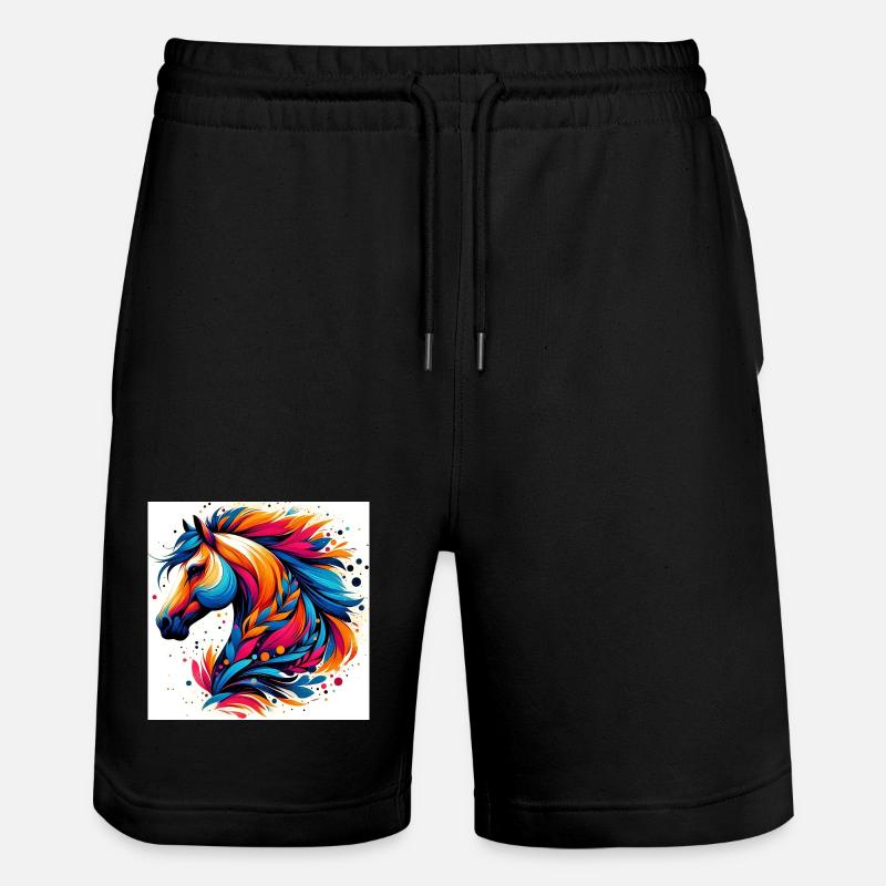 Cheval - Short de jogging bio TRAINER Stanley/Stella unisexe - noir