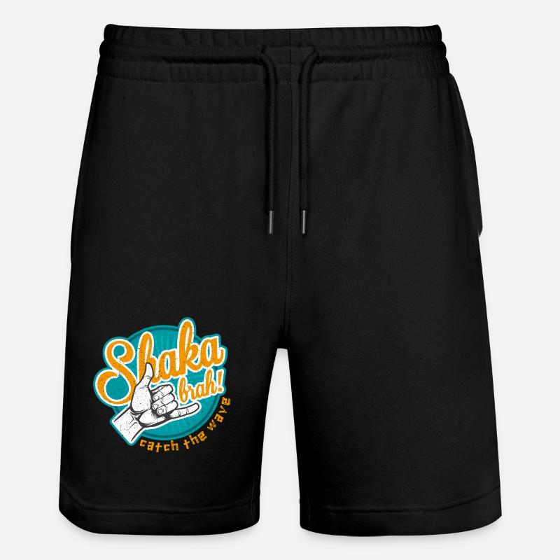 T-shirt Shaka Brah Surf Wave - Short de jogging bio TRAINER Stanley/Stella unisexe - noir