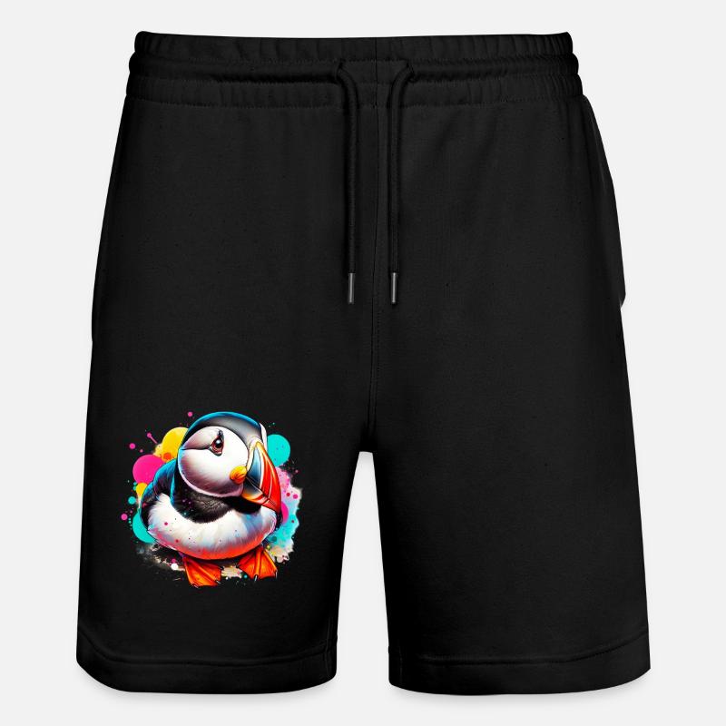 Macareux - Short de jogging bio TRAINER Stanley/Stella unisexe - noir
