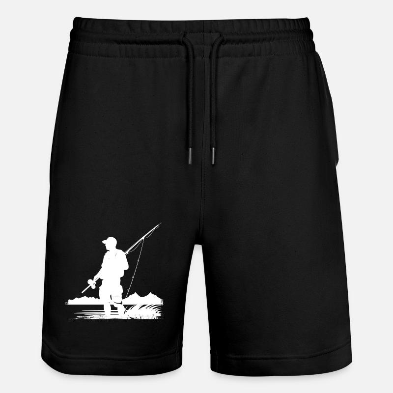 Dessin de pêche - Short de jogging bio TRAINER Stanley/Stella unisexe - noir