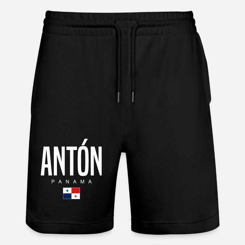 Antón Panama Panaméen - Short de jogging bio TRAINER Stanley/Stella unisexe - noir