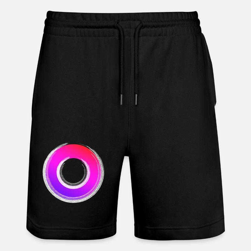 Gradient Ring Glanz - Stanley/Stella Unisex Bio Joggingshorts Trainer  - Schwarz