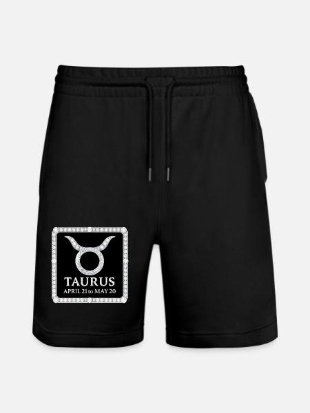 Zodiac sign Taurus - Stanley/Stella Trainer Unisex Organic Jogging Shorts - black