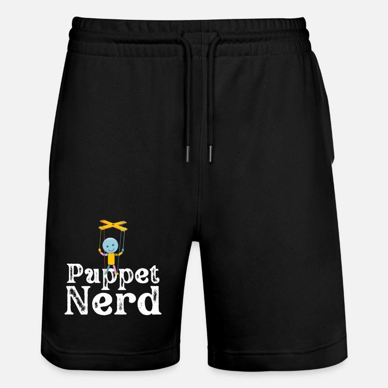 Marionnette de nerds marionnettes - Short de jogging bio TRAINER Stanley/Stella unisexe - noir