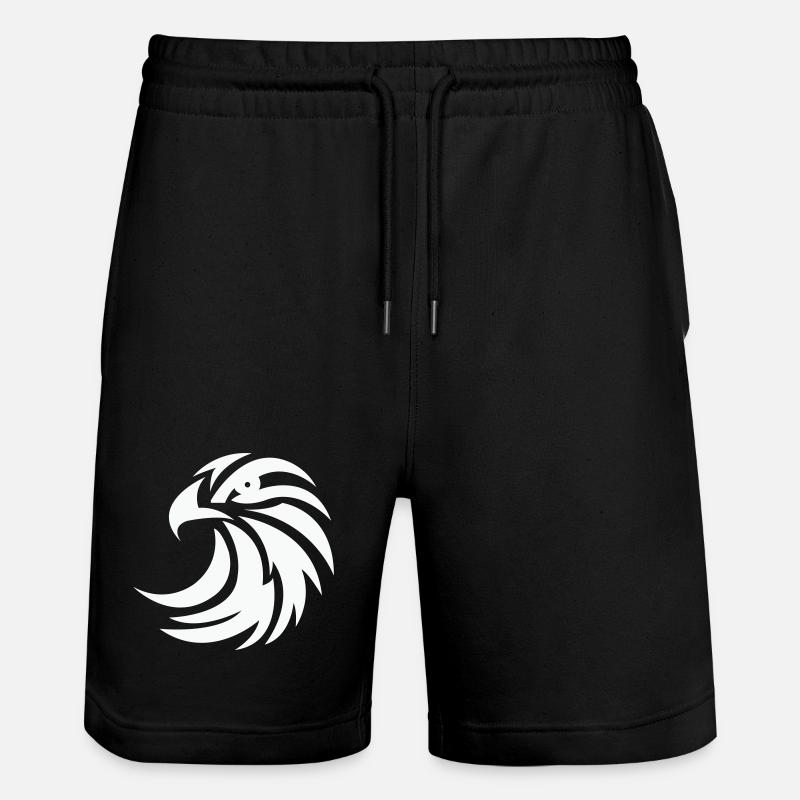 Silhouette d’aigle - Short de jogging bio TRAINER Stanley/Stella unisexe - noir