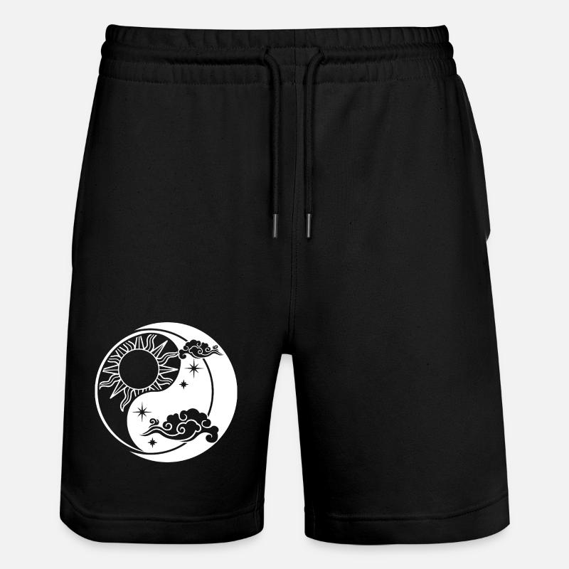 Yin Yang - Pantaloncini da jogger ecologici unisex Trainer di Stanley/Stella - nero