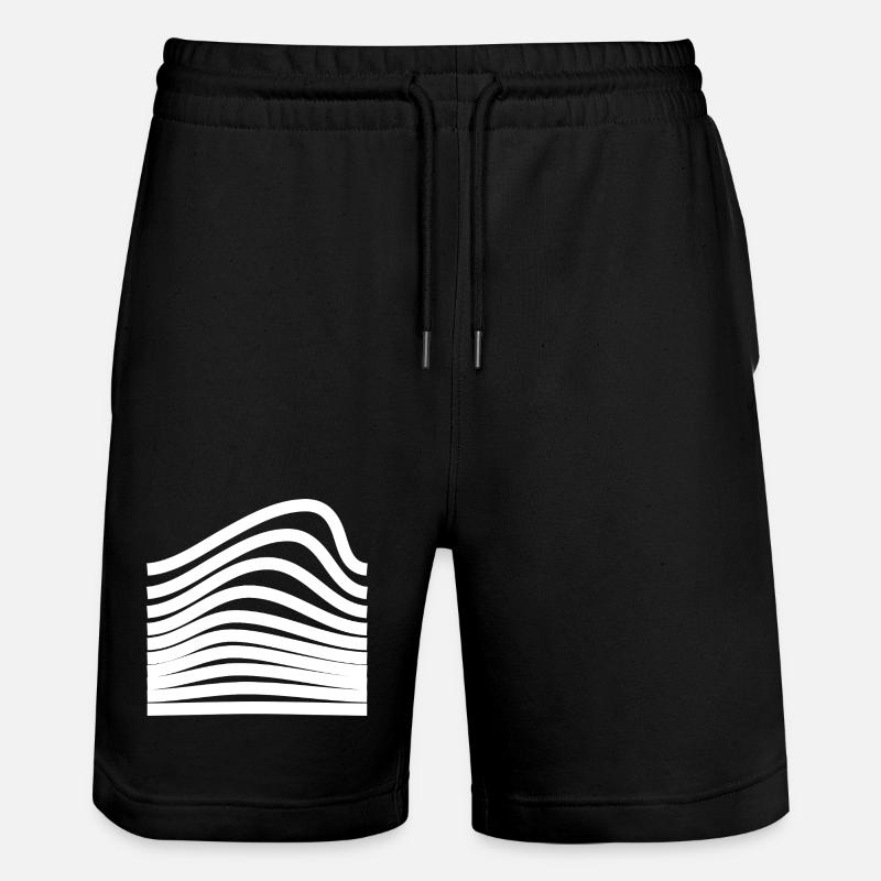 Conception ondulée et audacieuse - Short de jogging bio TRAINER Stanley/Stella unisexe - noir