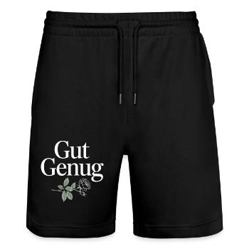 Gut Genug Selbstliebe Ich Bin Gut Genug Selbstwert - Stanley/Stella Unisex Bio Joggingshorts Trainer  - Schwarz - Vorne - Nik (191cm) & Marisol (170cm)