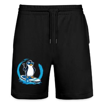  Cartoons SUP Paddleboard Board Stand Up paddel - Stanley/Stella Unisex Bio Joggingshorts Trainer  - Schwarz - Vorne - Nik (191cm) & Marisol (170cm)