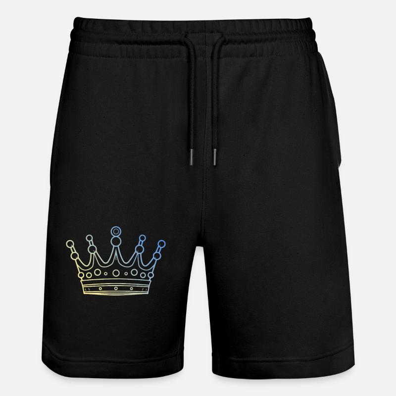 Krone Symbol - Stanley/Stella Unisex Bio Joggingshorts Trainer  - Schwarz
