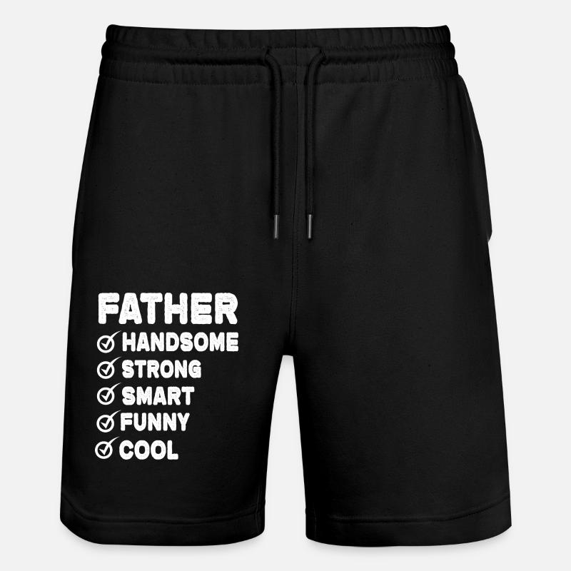 Père - Short de jogging bio TRAINER Stanley/Stella unisexe - noir