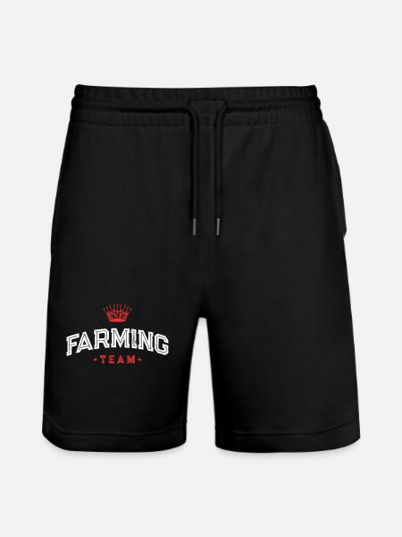 Farming Team - Stanley/Stella Unisex Bio Joggingshorts Trainer - Schwarz