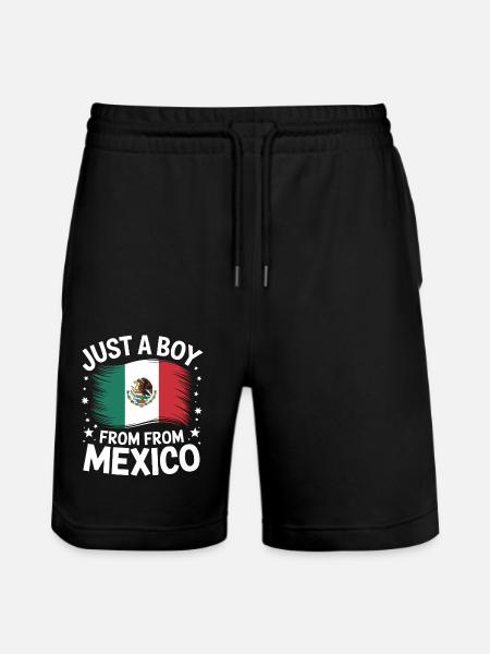 Mexico Mexico Mexican Spanish - Stanley/Stella Trainer Unisex Organic Jogging Shorts - black