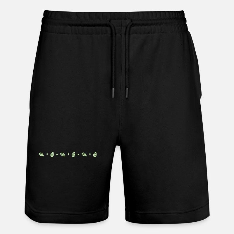 Ligne des petites feuilles - Short de jogging bio TRAINER Stanley/Stella unisexe - noir