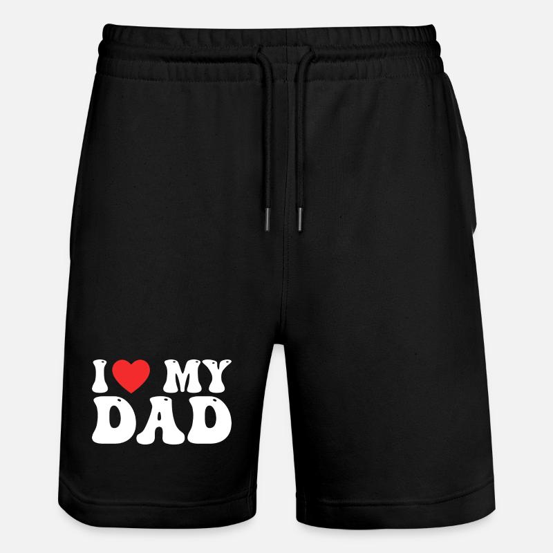 I Love My Dad - Short de jogging bio TRAINER Stanley/Stella unisexe - noir