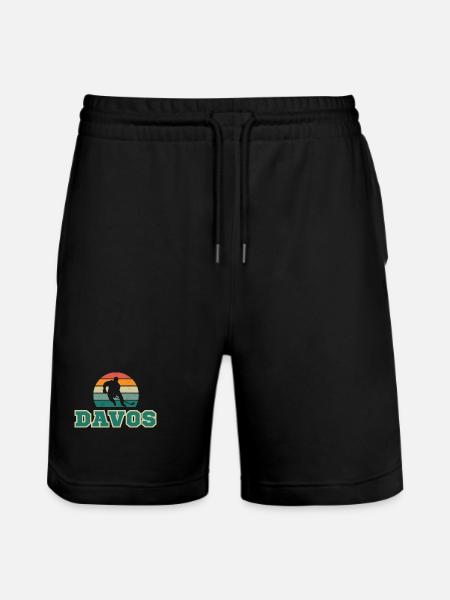 Davos, my city! - Stanley/Stella Trainer Unisex Organic Jogging Shorts - black
