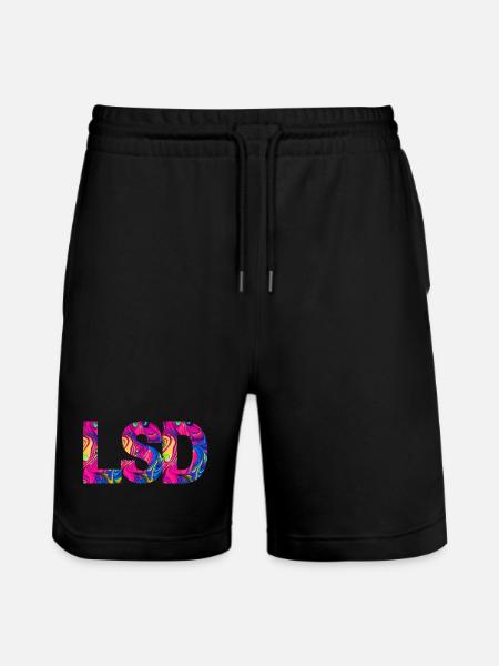 LSD 25 Sunshine Acid - Stanley/Stella Trainer Unisex Organic Jogging Shorts - black