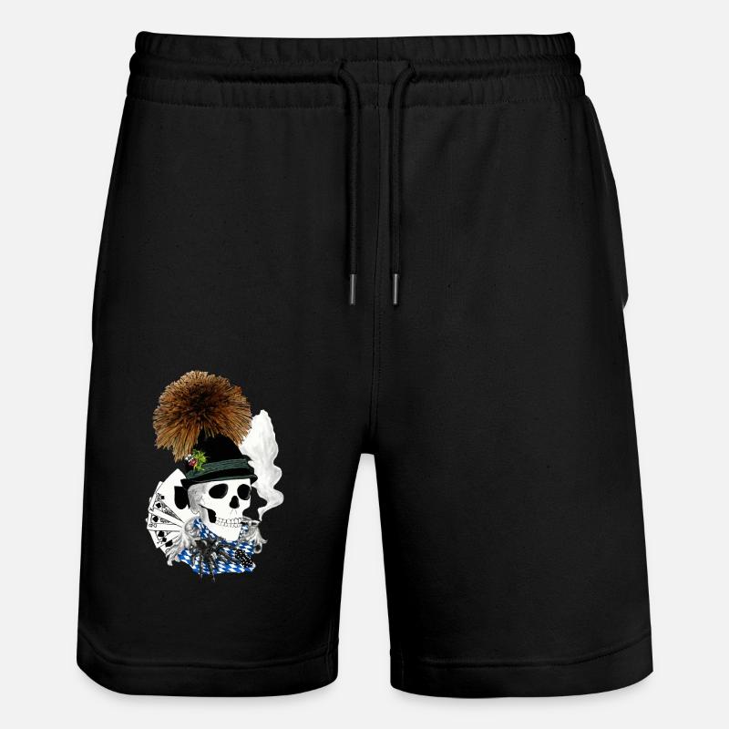 Sepp_Bayern crâne - Short de jogging bio TRAINER Stanley/Stella unisexe - noir