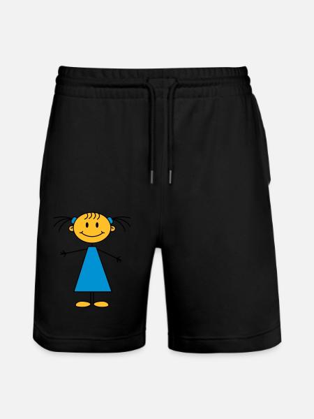 girl - Stanley/Stella Unisex Bio Joggingshorts Trainer  - Schwarz