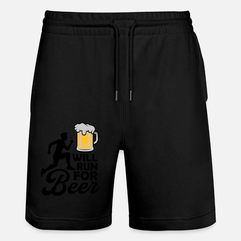 Exécutera de la bière - Short de jogging bio TRAINER Stanley/Stella unisexe - noir