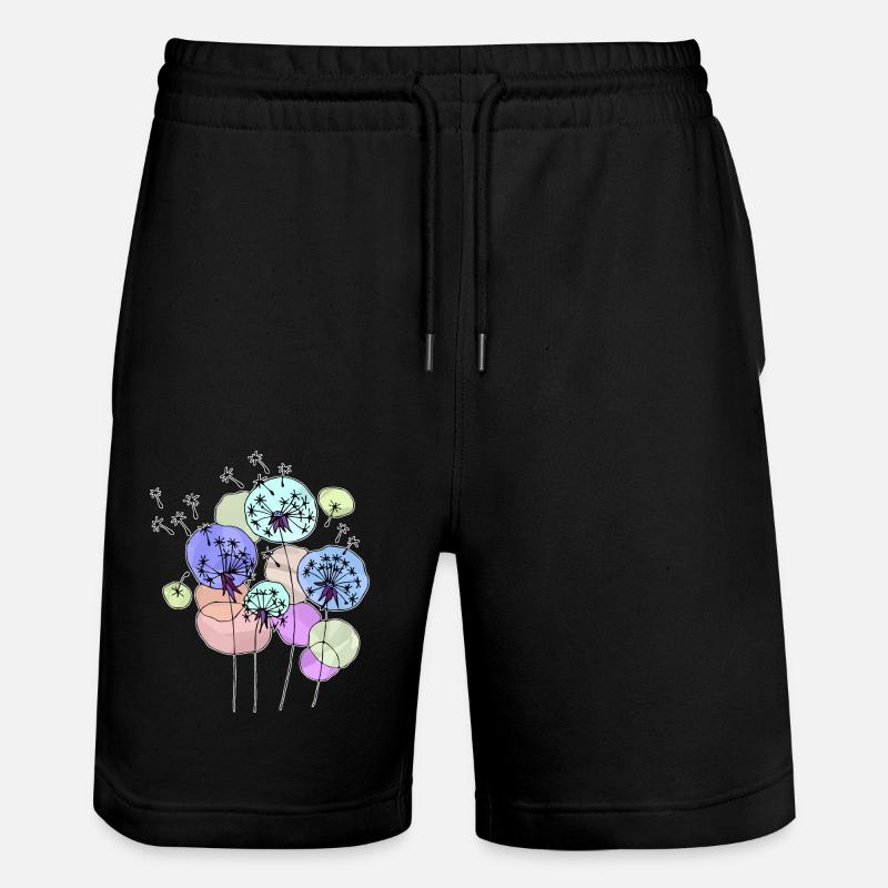 Pissenlits - Short de jogging bio TRAINER Stanley/Stella unisexe - noir
