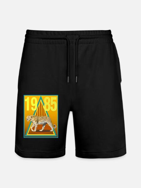 1985 - Stanley/Stella Unisex Bio Joggingshorts Trainer - Schwarz