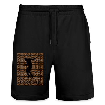 Dancing Dance Music - Stanley/Stella Unisex Bio Joggingshorts Trainer  - Schwarz - Vorne - Nik (191cm) & Marisol (170cm)