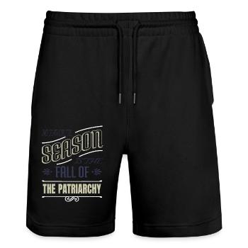 Activisme Gift A Womans Place Déclaration - Short de jogging bio TRAINER Stanley/Stella unisexe - noir - Devant - Nik (191cm) & Marisol (170cm)