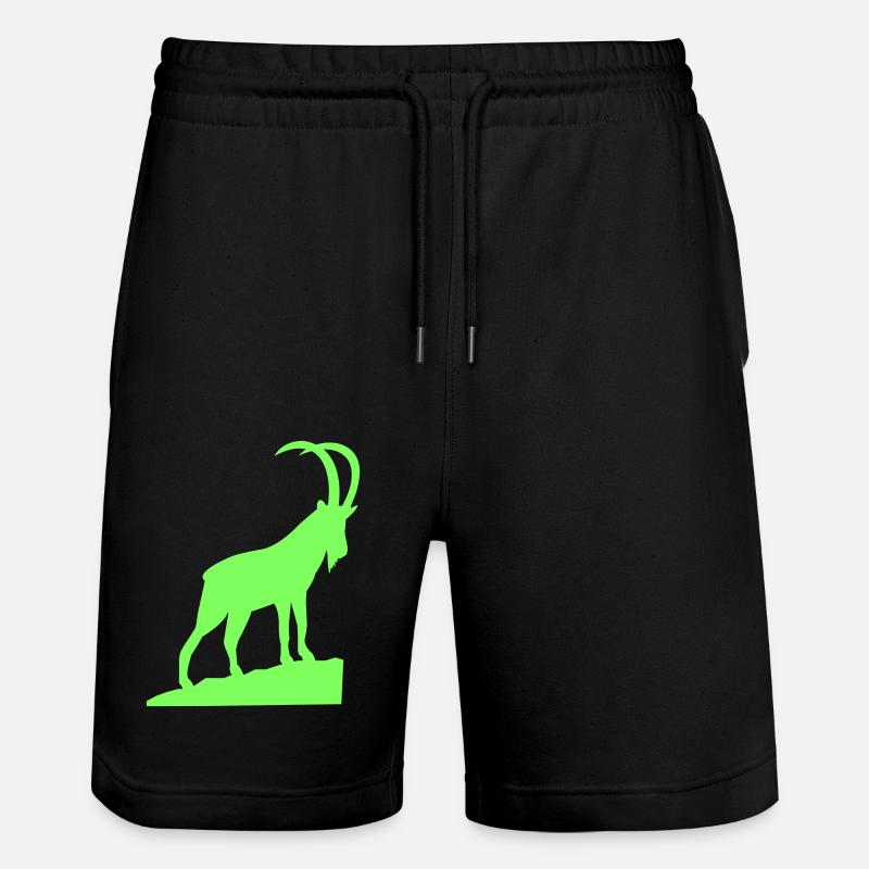 steinbock - Stanley/Stella Unisex Bio Joggingshorts Trainer  - Schwarz