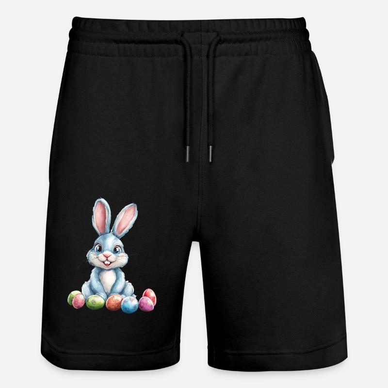 Lapin de Pâques - Short de jogging bio TRAINER Stanley/Stella unisexe - noir