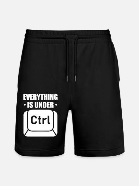 Everything Is Under Ctrl – Teknisk Humor för IT-pr - Ekologiska joggingshorts Trainer unisex från Stanley/Stella - svart